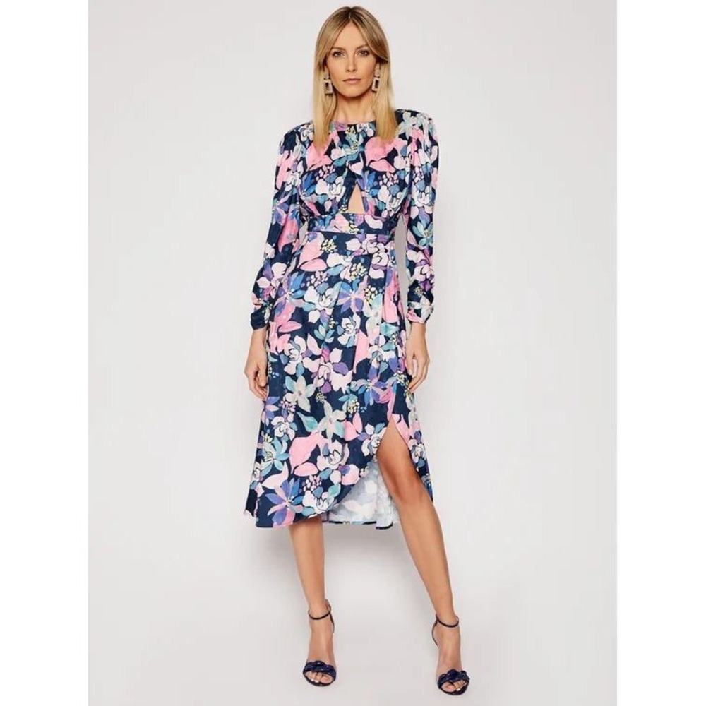 Forβ Love & Lemons Victoria Colorful Slim Fit Casual Dress CD2318 Navy Floral S